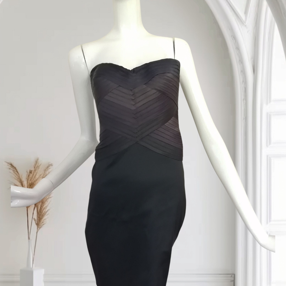 BCBGMaxAzria Black Sheath Cocktail Dress
